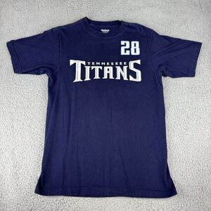 Tennessee‎ Titans NFL Reebok Classic Blue Chris Johnson #28 Medium T-Shirt